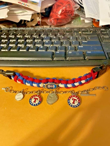 TEXAS RANGERS JEWELRY, 2 BRACELETS-NICE CONDITION Cover