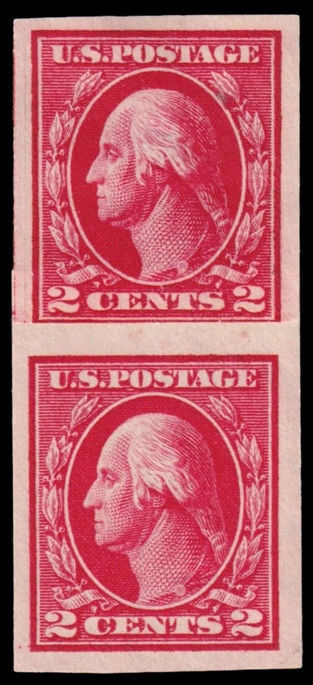 United States Scott 409 Vertical Pair (1912) Mint H VF W - Image 1 of 1