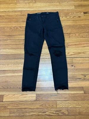 Jeans feminino AG Adriano Goldschmied The Legging tornozelo jeans super magro 27R - Imagem 1 de 4