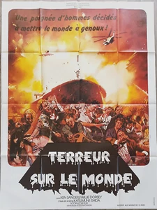 TERREUR SUR LE MONDE/AFFICHE 120X160 CM/YVES THOS/FILM CATASTROPHE/ISHIDA/1975 - Picture 1 of 1