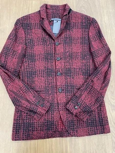 NWT $1398 John Varvatos Red Coat In Size:56 - Picture 1 of 4