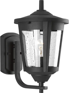 East Haven Collection 1-Light Clear Seeded Glass Transitional Outdoor Medium Wal - Picture 1 of 12