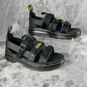 Dr. Martens Pearson Gurtband Sandalen in Schwarz Damen 11 Herren 10 Stollen Sohle klobig - Bild 1 von 10