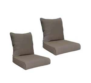 Member's Mark Deep Seating Cushions with Sunbrella Fabric, 2pk, Cast Shale - Picture 1 of 1