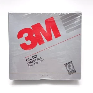 3M DS DD Macintosh & IBM Compatible Formatted 3.5" Diskettes Box of 10 Sealed - Photo 1/4