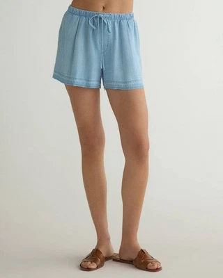 Bella Dahl Ruffle Waist Short Light Riviera Wash Size L NWT $123 – Casual Chic - Image 1 of 4