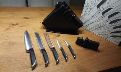 AMC Messer Set Messerblock Messerschärfer 7 Teile NEU - Bild 1 von 4