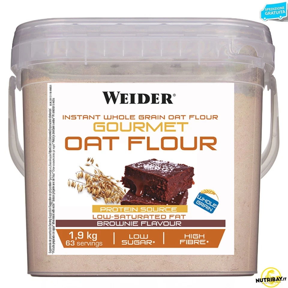 Weider Gourmet Oat Flour - 1,9 Kg Farina d'avena integrale - Immagine 1 di 1