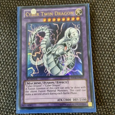 Cyber Twin Dragon NM 1st Edition Ultimate Rare CRV-EN035 Yu-Gi-Oh! See Photos - Image 1 of 4
