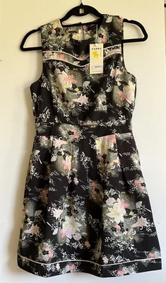 Tenki Sleeveless Floral Oriental Print Dress Size 10 new with tags - Image 1 of 4
