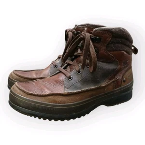 Sorel Kingston Peak Brown Leather Lace Up Winter Boots.Excellent Condition. - Picture 1 of 12