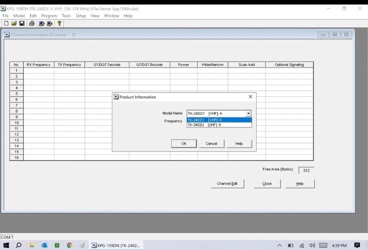 Kenwood KPG-159DN v1.05 Programming Software for TK-2402V, TK-3402U - Image 1 of 1