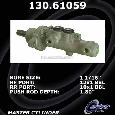 Cilindro maestro de freno centrado TCP para Ford Crown Victoria y Mercury Cougar Foto 1 de 3