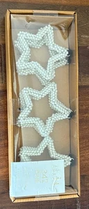 34th & Pine Estrella Cuentas Navidad Vacaciones Adornos JUEGO DE 9 NUEVOS EN CAJA - Imagen 1 de 5