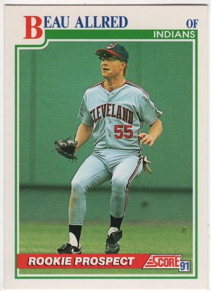 1991 Score #338 Beau Allred RC-Near Mint - Image 1 of 1