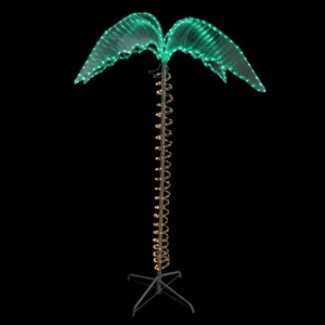 Northlight 7� Green and Tan Palm Tree Rope Light Outdoor Decoration - Picture 1 of 3