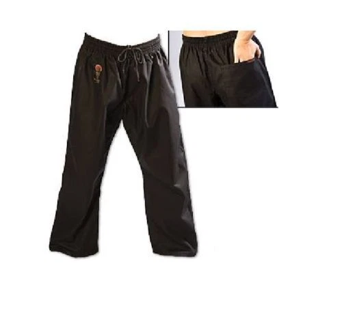 PANTALONES de Karate de Combate ProForce ¡OFERTA! Uniforme de Entrenamiento de Taekwondo Artes Marciales NEGRO Foto 1 de 1