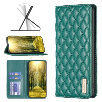 For Various Phone Magnetic Closure Leather Wallet Case Flip Stand Card Hot Women - Image 1 of 4