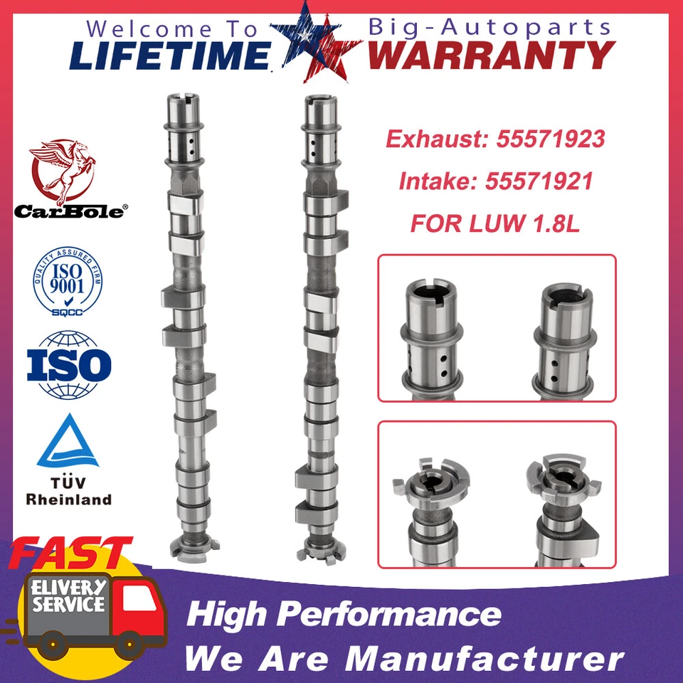 NUEVO Kit de árbol de levas de admisión y escape 55571923 55571921 para Chevrolet Sonic LUW 1,8 L Foto 1 de 4