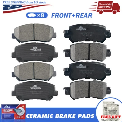 Pastilhas de freio dianteiras traseiras de cerâmica para 2013 2014 2015 Mazda CX-5 - Imagem 1 de 4