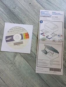 guide manuel imprimante SAMSUNG CJX-1000 CD logiciel pilote installation - Photo 1/1