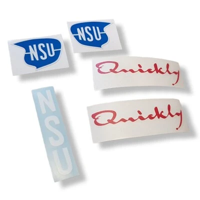 NSU Quickly N S Urquickly * Aufkleber SET * Sticker Logo Abziehbilder - Bild 1 von 4