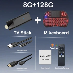 TV Stick Android 14 ATV Ram 4GB 8GB Rom 64GB - Picture 1 of 12