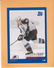 MIKHAIL KULESHOV 2003-04 TOPPS TRADED ROOKIE BLUE /500 AVALANCHE #TT100  A1