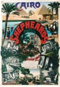 Original vintage poster CAIRO SHEPHEARDS HOTEL PYRAMIDES 1902 - Picture 1 of 1