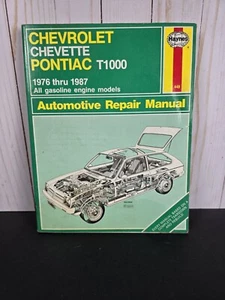 6033 Haynes Automotive Repair Manual Chevrolet Chevette Pontiac T1000 1976-1987 - Picture 1 of 3