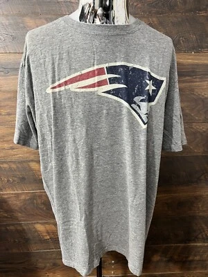 Camiseta de los New England Patriots 2004 2XL gris para hombre ropa del equipo de la NFL camiseta de manga corta Foto 1 de 4