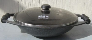 QUEENSENSE Titanium Reinforced 36cm FRYING WOK Cooking Pan Ceramic Die Casting - Picture 1 of 11