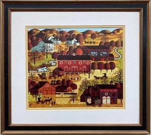 Charles Wysocki "Amish Valley" New CUSTOM FRAMED Art Americana - Picture 1 of 3