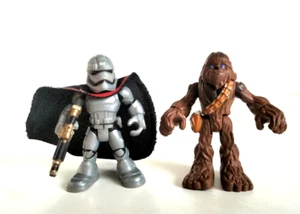 Chewbacca y Capitana Phasma Figuras Star Wars Playskool Héroes Galácticos Conjunto - Imagen 1 de 8