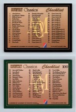 Checklist #100 Country Classics 1992 Collect-A-Card Trading Card