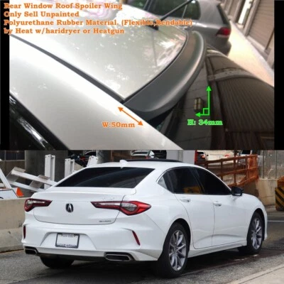 Alerón de techo ventana trasera DrvGd 818R tipo RBL para sedán Acura TLX 2015~2020 Foto 1 de 4