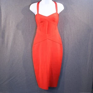VESTIDO VENDAJE ROJO, TALLA "S", sin etiquetas de marca - Imagen 1 de 9