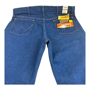 Wrangler Cowboy Cut Jeans Mens 38X30 Original Fit Rodeo Blue 13MWZPW - Picture 1 of 9