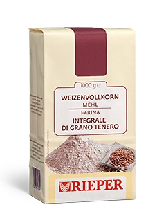 1 KG FARINA 00 RIEPER INTEGRALE GRANO TENERO CEREALI ALTO ADIGE
