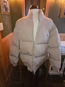 Polo Ralph Lauren Alpine World Cup Racing Down Hooded Puffer White SZ XXL hole - Picture 1 of 8