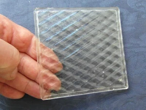 American, 4" x4" prism glass tile. - Picture 1 of 3