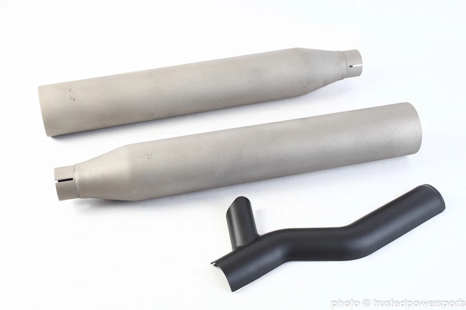 Silenciadores sin cordones LA Choppers Tru Power gris 2007-11 Harley Davidson FLSTN #WH6 Foto 1 de 3