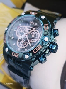 Invicta - Reserve Speedway Master Calendar GREEN LABEL Swiss 5040.F mens watch - Picture 1 of 21