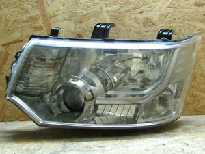 2007 JDM MITSUBISHI DELICA CV5W LEFT SIDE CHROME PROJECTOR HID HEADLIGHT OEM - Picture 1 of 12