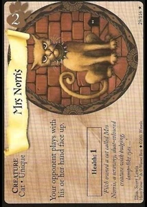 Juego de cartas coleccionables Harry Potter Mrs. Norris - Juego base #29/116 - Imagen 1 de 2