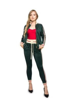 Conjunto de moletom esportivo feminino Victorious corrida pista P~3XL VL208EY - Imagem 1 de 2