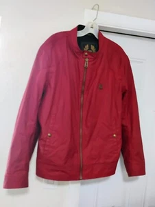 Belstaff Herren Ellbogen Patches rot Distressed gewachste Baumwolle Kelland Jacke GRÖSSE 44 - Bild 1 von 19