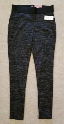 Pantalones ajustados negros suaves Dressbarn con cintura elástica talla Petite S Foto 1 de 4