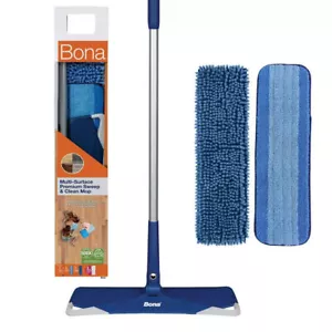 Bona Floor Mop Starter Kit - 2-in-1 Wet + Dry Floor Sweeping + Mopping - 1 Mop - Picture 1 of 6