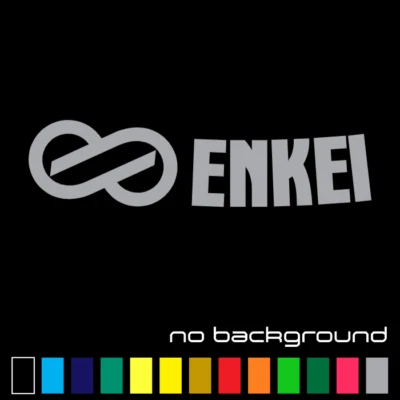 (2x) Calcomanías adhesivas troqueladas con logotipo de rueda Enkei (colores a elegir) GTC01 RPF1 PF01 Foto 1 de 2